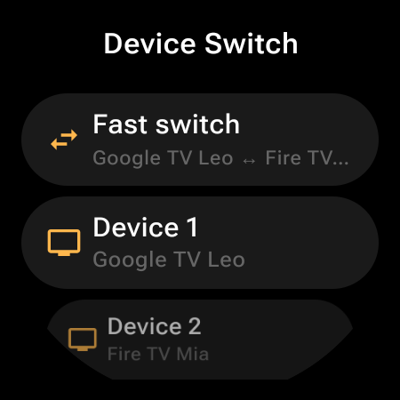 Device Switch remap category — Fast switch between a Google TV and a Fire TV